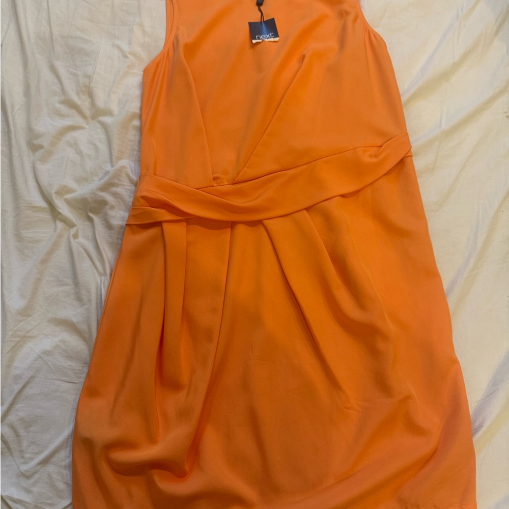 Next Vibrant Orange Sleeveless Mini Dress